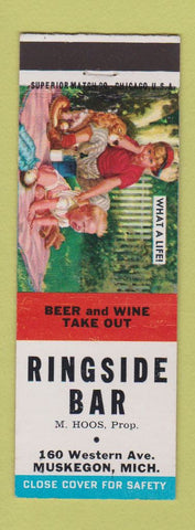 Matchbook Cover - Ringside Bar Muskegon MI