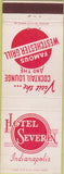 Matchbook Cover - Hotel Severin Indianapolis IN