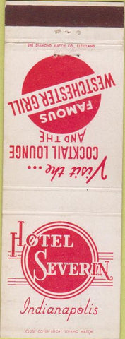 Matchbook Cover - Hotel Severin Indianapolis IN