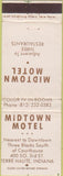 Matchbook Cover - Midway Motel Terre Haute IN
