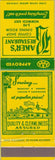 Matchbook Cover - Baker's Restaurant Zanesville OH