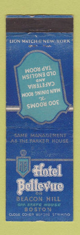 Matchbook Cover - Hotel Bellevue Boston MA