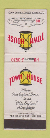 Matchbook Cover - Town House Boston MA restaurant WEAR