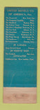 Matchbook Cover - Bradford Hotel Boston MA BLUE
