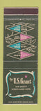 Matchbook Cover - US Grant Hotel San Diego CA