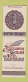 Matchbook Cover - Compton College Tartars CA