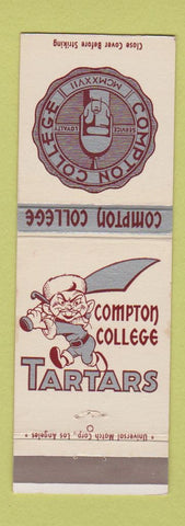 Matchbook Cover - Compton College Tartars CA
