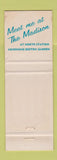 Matchbook Cover - Hotel Madison Boston MA WORN