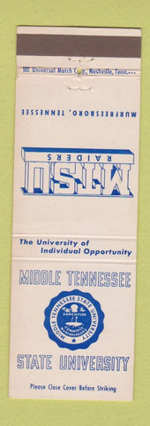 Matchbook Cover - Middle Tennessee State University Murfreesboro TN WEAR