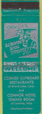 Matchbook Cover - Corner Cupboard Laramie WY Grand Lake CO