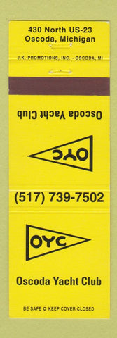 Matchbook Cover - Oscoda Yacht Club MI