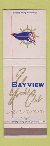 Matchbook Cover - Bayview Yacht Club Detroit MI