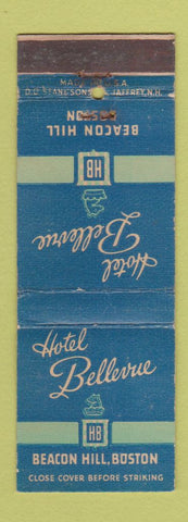 Matchbook Cover - Hotel Bellevue Boston MA WORN