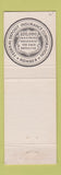 Matchbook Cover - Washington NATional Bank Washington IN George