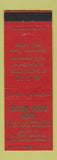Matchbook Cover - Creston House Motel Battle Creek MI RED