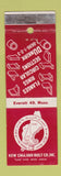 Matchbook Cover - New England Bolt Everett MA WEAR