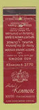 Matchbook Cover - Hotel Kenmore Boston MA WEAR