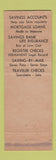 Matchbook Cover - Franklin Savings Bank Boston MA Benjamin