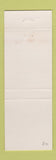 Matchbook Cover - Indiana Memorial Union Hoosiers Bloomington IN