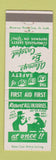 Matchbook Cover - BF Goodrich Chemical Avon Lake OH Safety Report Injuries