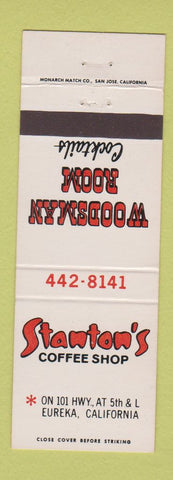 Matchbook Cover - Stanton's Coffee Shop Eureka CA