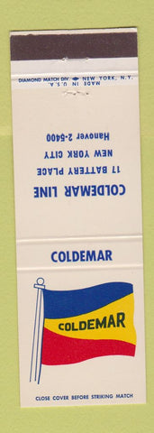 Matchbook Cover - Coldemar Line Shipping New York City