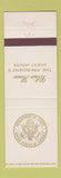 Matchbook Cover - Department of State United States Blair House Washington DC #1