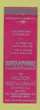Matchbook Cover - Hilltop Restaurant Jackson MI