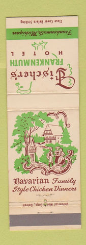 Matchbook Cover - Fischer's Frankenmuth Hotel MI Bavarian