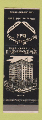 Matchbook Cover - George Washington Hotel Washington PA
