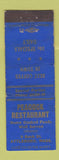 Matchbook Cover - Peacock Restaurant Attleboro MA WORN