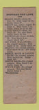 Matchbook Cover - HL Kimball Farm Implements Tractors? Port Huron MI WORN