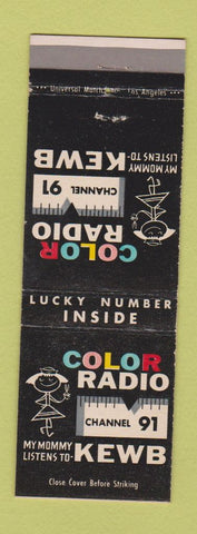 Matchbook Cover - KEWB Radio 91 Los Angeles?