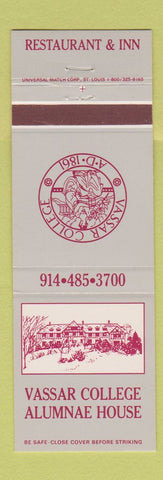 Matchbook Cover - Vassar College Alumni House Restaurant Poughkeepsie NY