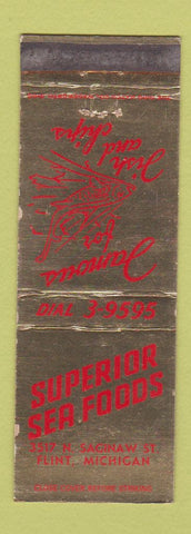 Matchbook Cover - Superior Seafood Restaurant Flint MI WEAR
