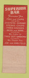Matchbook Cover - Superior Seafood Restaurant Flint MI WEAR