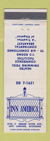 Matchbook Cover - Inn America Motel East Lansing MI