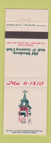 Matchbook Cover - Old Webster Golf and Country Club LI NY