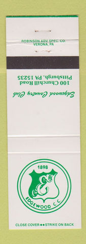 Matchbook Cover - Edgewood Country Club Pittsburgh PA
