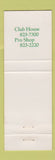 Matchbook Cover - Edgewood Country Club Pittsburgh PA