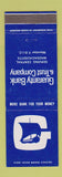 Matchbook Cover - Guaranty Bank and Trust MA Worcester