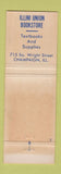 Matchbook Cover - University of Illinois Champaign IL WEAR