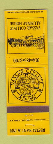 Matchbook Cover - Vassar College Alumni House Restaurant Poughkeepsie NY