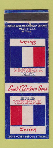 Matchbook Cover - Hotel Vendome Boston MA WEAR