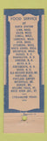 Matchbook Cover - Armstrong Railroad News Boston MA North STation
