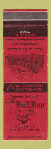 Matchbook Cover - The Bull Run Shirley MA