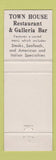 Matchbook Cover - Town House Restaurant Provincetown MA