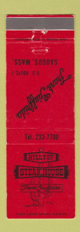 Matchbook Cover - Hilltop Steak House Saugus MA