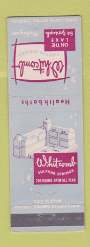 Matchbook Cover - Whitcomb Sulphur Springs St Joseph MI