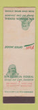 Matchbook Cover - Ben Franklin Federal Savings St Paul Minneapolis MN